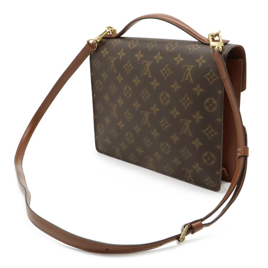 LOUIS VUITTON ルイ ヴィトン モノグラム モンソー28 セカンドバッグ ハンドバッグ ビジネスバッグ 2WAY ショルダーバッグ M51185