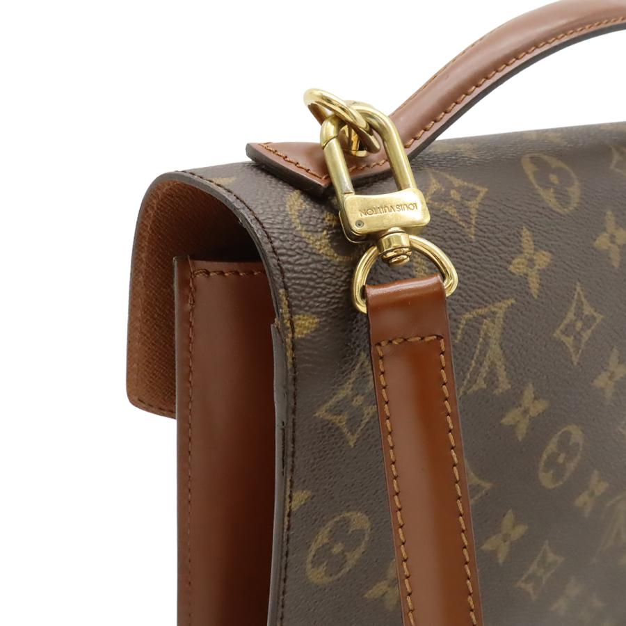 LOUIS VUITTON ルイ ヴィトン モノグラム モンソー28 セカンドバッグ ハンドバッグ ビジネスバッグ 2WAY ショルダーバッグ M51185