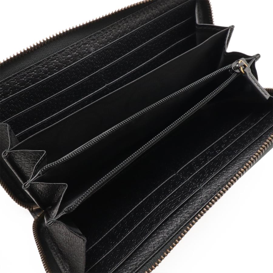 GUCCI グッチ BEE STAR ビー&スター 蜂 ハチ 星 ラウンドファスナー 長財布 レザー ブラック 黒 ゴールド 495062 | GUCCI | 04