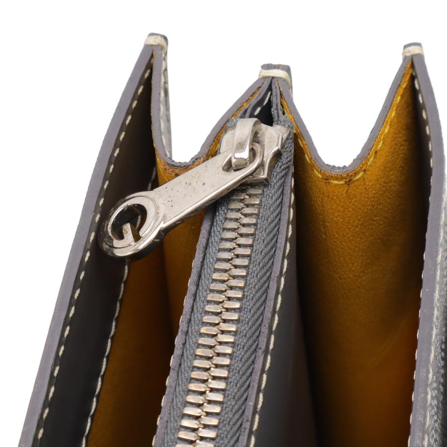 GOYARD ゴヤール シープル ビジネスバッグ ブリーフケース 書類カバン ヘリンボーン柄 PVC レザー グレー ホワイト シルバー金具 鍵欠品 | GOYARD | 05