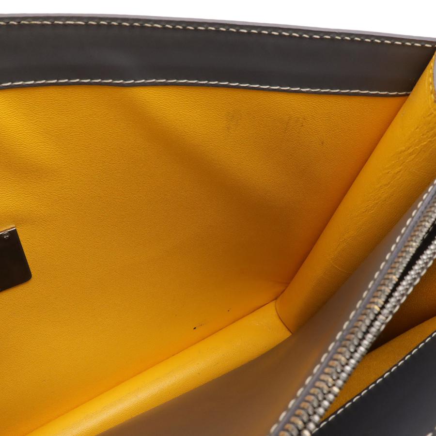 GOYARD ゴヤール シープル ビジネスバッグ ブリーフケース 書類カバン ヘリンボーン柄 PVC レザー グレー ホワイト シルバー金具 鍵欠品 | GOYARD | 07