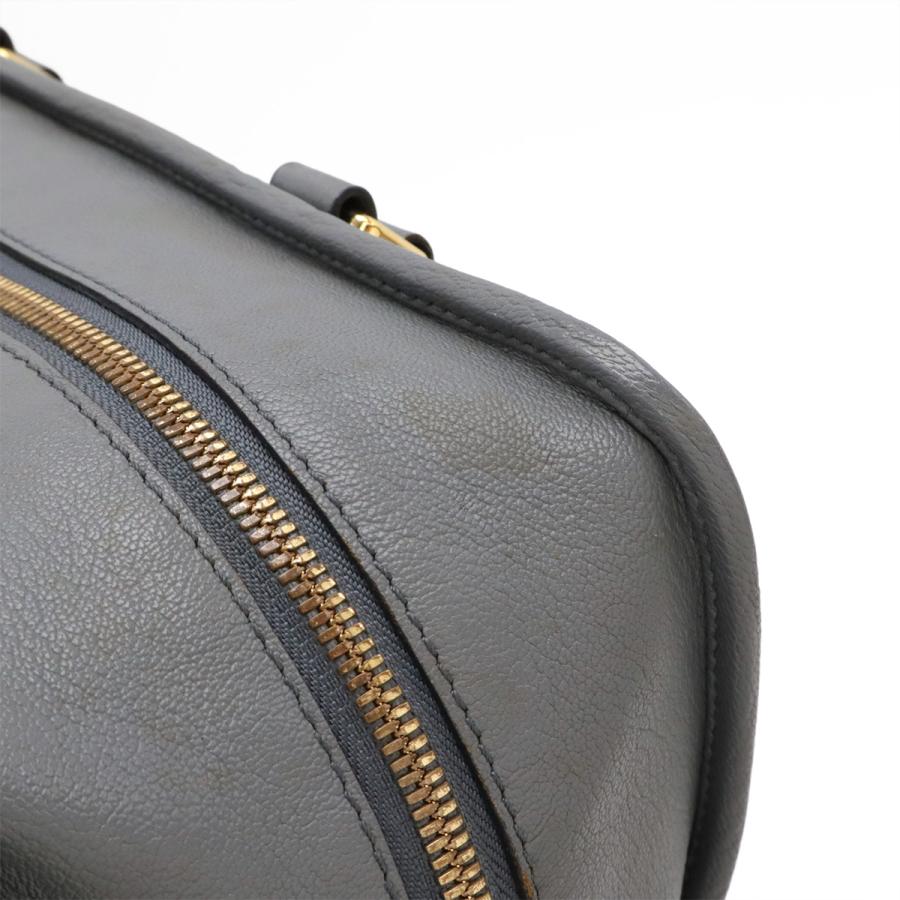 LOEWE ロエベ アマソナ35 アナグラム ハンドバッグ ミニボストンバッグ レザー ブルーグレー系 ゴールド金具 | LOEWE | 03