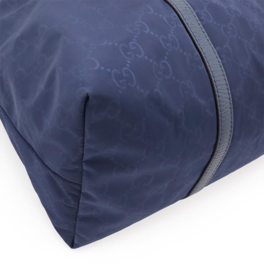GUCCI グッチ GGナイロン トートバッグ 2WAY ショルダーバッグ 斜め掛け ブルー 青 シルバー金具 アウトレット品 387067 | GUCCI | 02