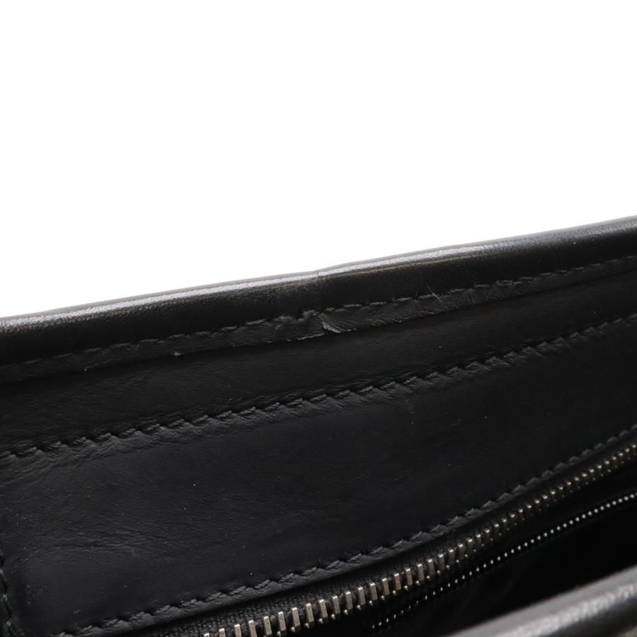 GUCCI グッチ グッチシマ シェリーライン ショルダーバッグ メッセンジャーバッグ ラバーコーティングレザー ブラック 黒 シルバー金具_4