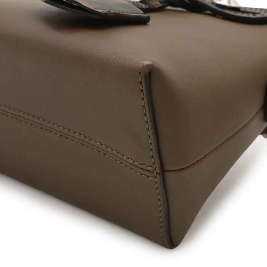 FENDI フェンディ BY THE WAY バイザウェイ ミニ ハンドバッグ 2WAY ショルダーバッグ ズッカ柄 FFモチーフ レザー ダークブラウン_2