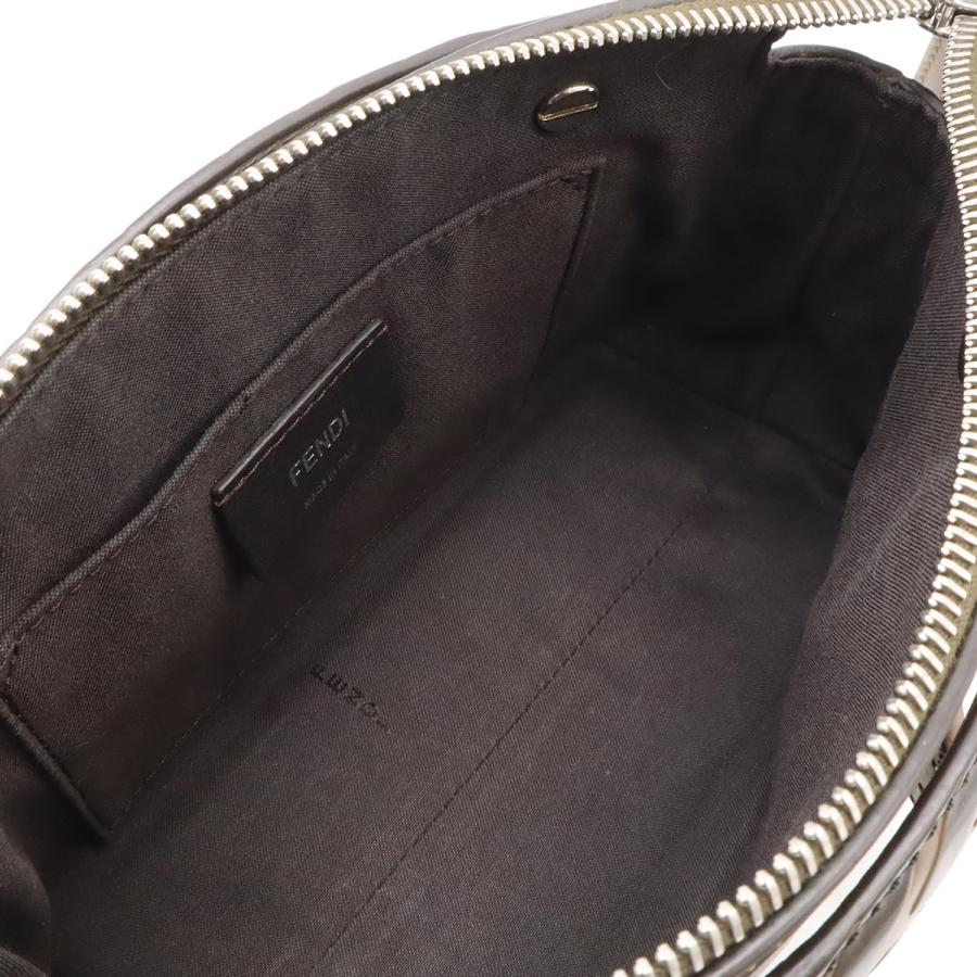 FENDI フェンディ BY THE WAY バイザウェイ ミニ ハンドバッグ 2WAY ショルダーバッグ ズッカ柄 FFモチーフ レザー ダークブラウン_6