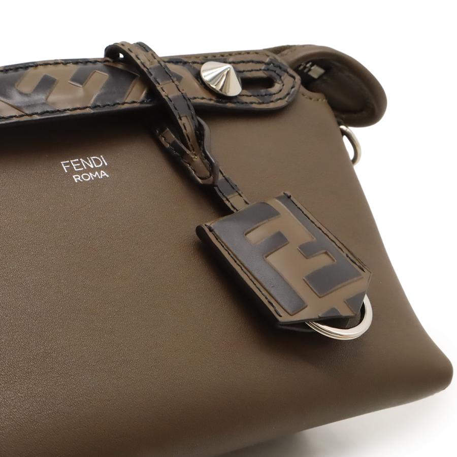 FENDI フェンディ BY THE WAY バイザウェイ ミニ ハンドバッグ 2WAY ショルダーバッグ ズッカ柄 FFモチーフ レザー ダークブラウン | FENDI | 07