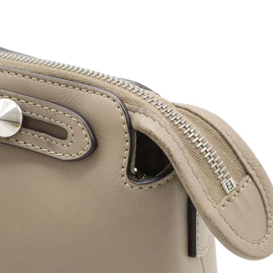 FENDI フェンディ BY THE WAY バイザウェイ ミディアム ハンドバッグ 2WAY ショルダーバッグ レザー グレージュ シルバー金具 8BL146 | FENDI | 08