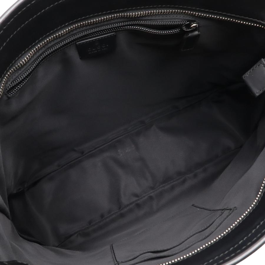 GUCCI グッチ グッチシマ シェリーライン ショルダーバッグ メッセンジャーバッグ ラバーコーティングレザー ブラック 黒 シルバー金具 | GUCCI | 06