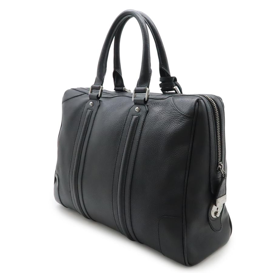 GUCCI グッチ ボストンバッグ 旅行カバン トラベルバッグ ハンドバッグ レザー ブラック 黒 シルバー金具 145845 | GUCCI | 01