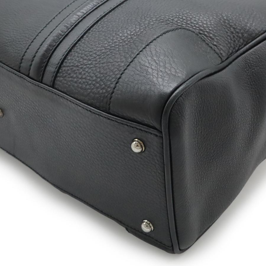 GUCCI グッチ ボストンバッグ 旅行カバン トラベルバッグ ハンドバッグ レザー ブラック 黒 シルバー金具 145845 | GUCCI | 02