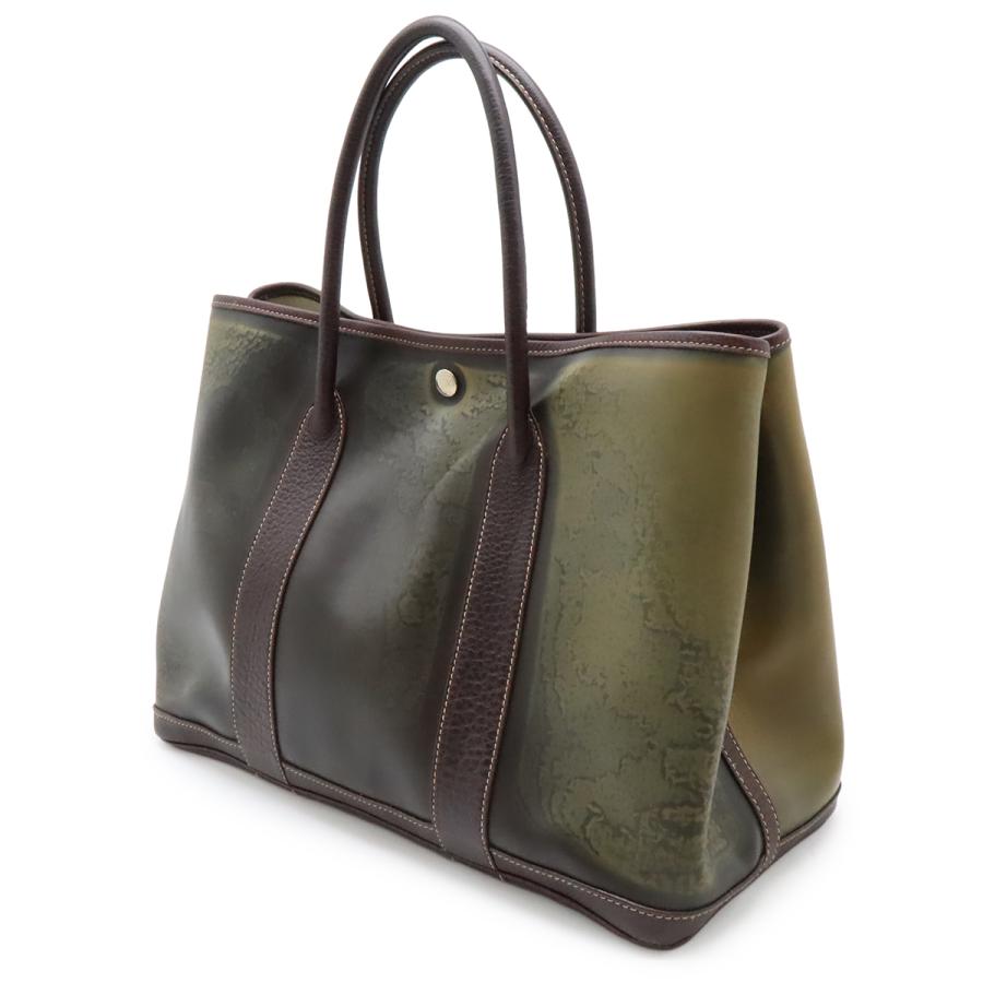 HERMES エルメス ガーデンパーティPM トートPM トートバッグ ハンドバッグ アマゾニア レザー ダークブラウン | HERMES | 01