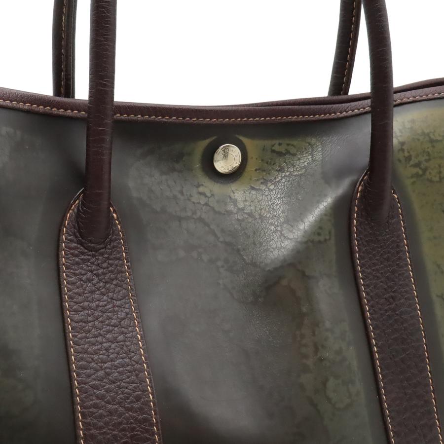 HERMES エルメス ガーデンパーティPM トートPM トートバッグ ハンドバッグ アマゾニア レザー ダークブラウン | HERMES | 07