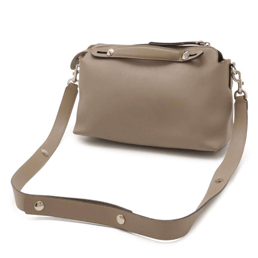 FENDI フェンディ BY THE WAY バイザウェイ ミディアム ハンドバッグ 2WAY ショルダーバッグ レザー グレージュ シルバー金具 8BL124 | FENDI | 01
