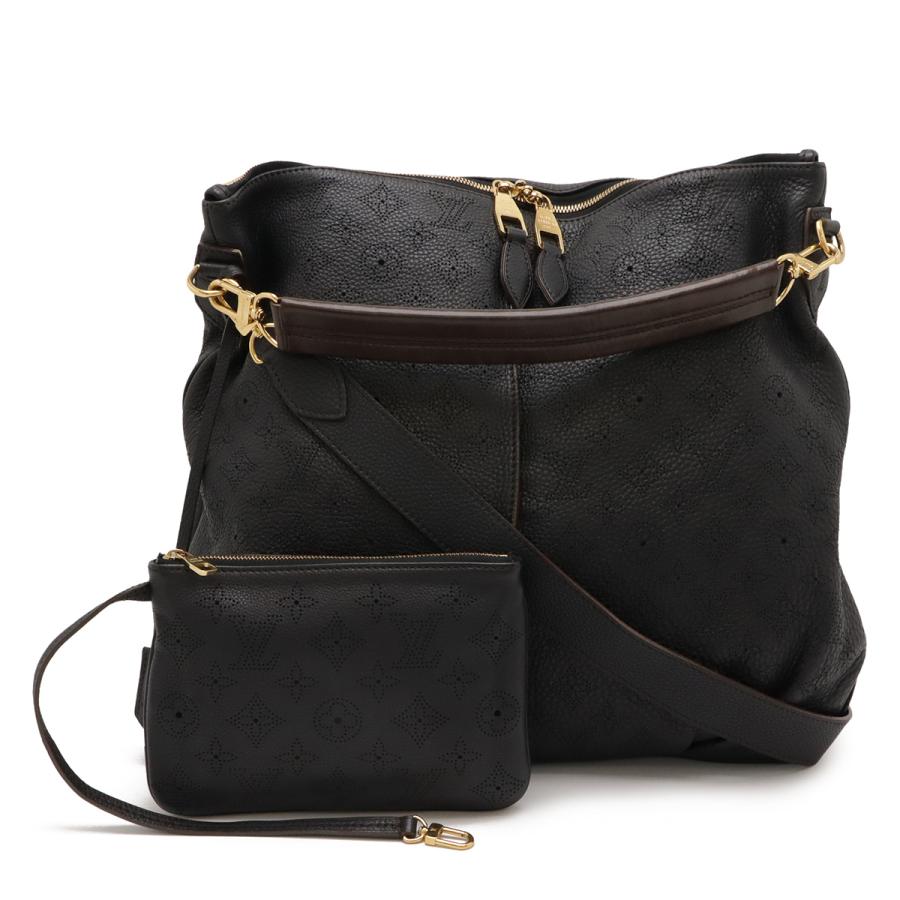 LOUIS VUITTON ルイ ヴィトン モノグラムマヒナ セレネMM ハンドバッグ 2WAY ショルダーバッグ 斜め掛け ノワール 黒 ブラック | LOUIS VUITTON
