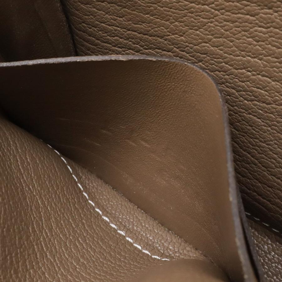 HERMES エルメス アザップロング オールレザー ラウンドファスナー 長財布 シェーブル エトゥープ グレージュ系 シルバー金具 X刻印 | HERMES | 05