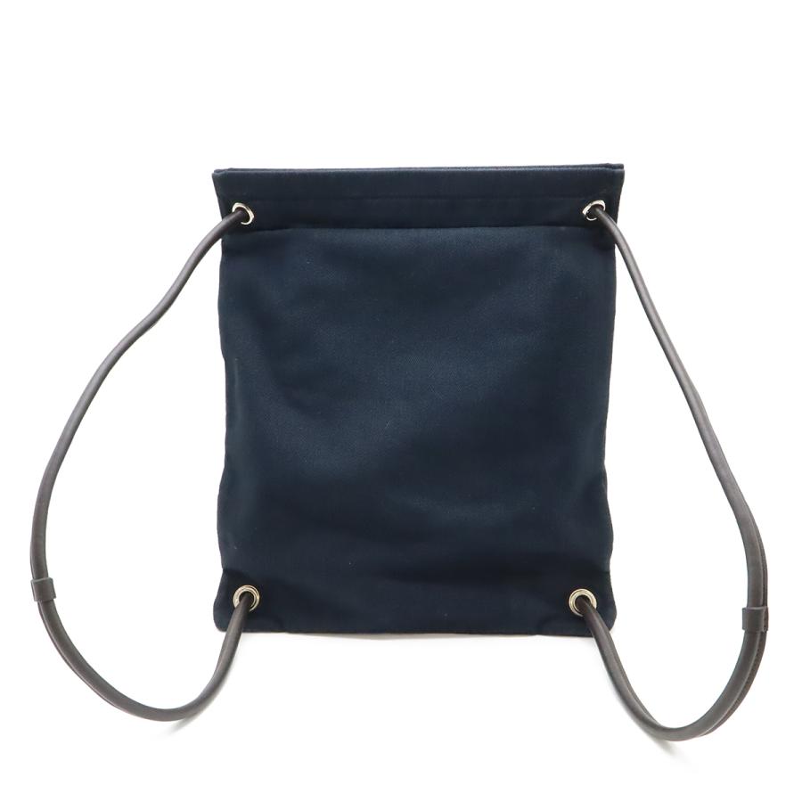 HERMES エルメス サック アリーヌ リュックサック バックパック トワルシェブロン レザー ネイビー ブラウン 紺 茶 Y刻印 | HERMES | 01