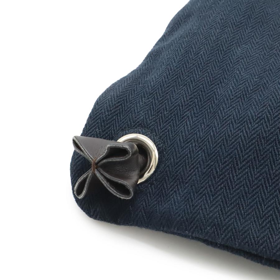 HERMES エルメス サック アリーヌ リュックサック バックパック トワルシェブロン レザー ネイビー ブラウン 紺 茶 Y刻印 | HERMES | 02