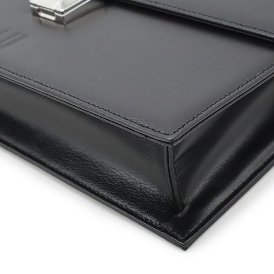dunhill ダンヒル セカンドバッグ クラッチバッグ レザー ブラック 黒 シルバー金具 | dunhill | 02