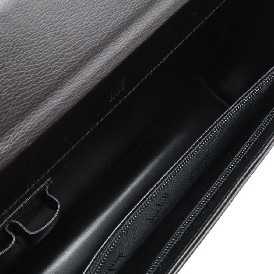dunhill ダンヒル セカンドバッグ クラッチバッグ レザー ブラック 黒 シルバー金具 | dunhill | 05