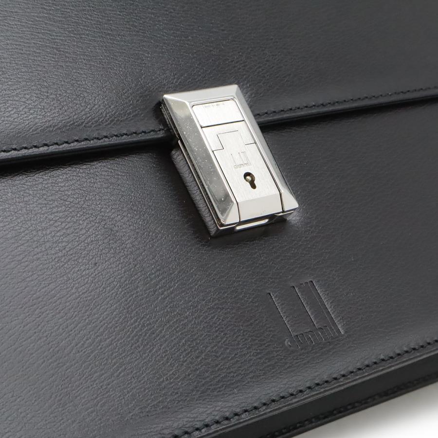 dunhill ダンヒル セカンドバッグ クラッチバッグ レザー ブラック 黒 シルバー金具 | dunhill | 07