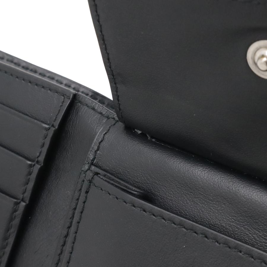 BOTTEGA VENETA ボッテガ ヴェネタ ボッテガベネタ マキシイントレチャート カセット 2つ折財布 二つ折り財布 レザー ブラック 黒 749455 | BOTTEGA VENETA | 05