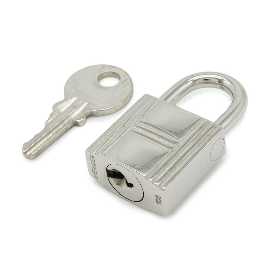 HERMES エルメス カデナ パドロック 南京錠 No.102 鍵 カギ キー付き メタル シルバー | HERMES