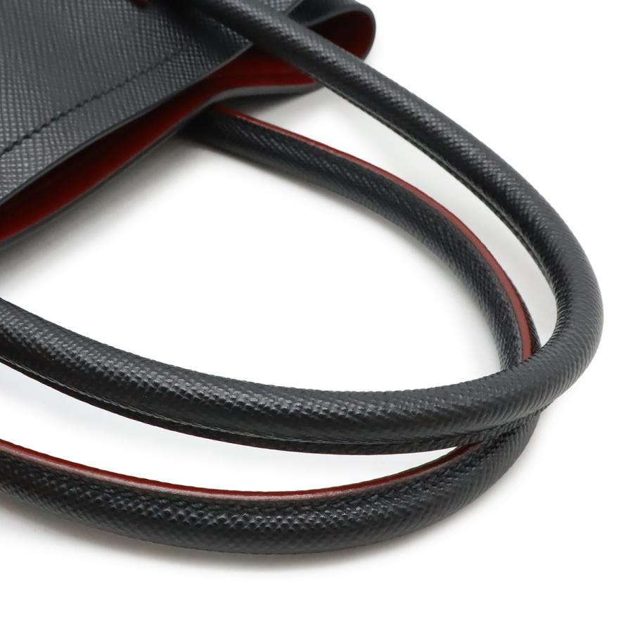 PRADA プラダ ダブル トートバッグ ショルダーバッグ 2WAY ハンドバッグ 斜め掛け サフィアーノ レザー NERO ブラック 黒 ゴールド金具 | PRADA | 03