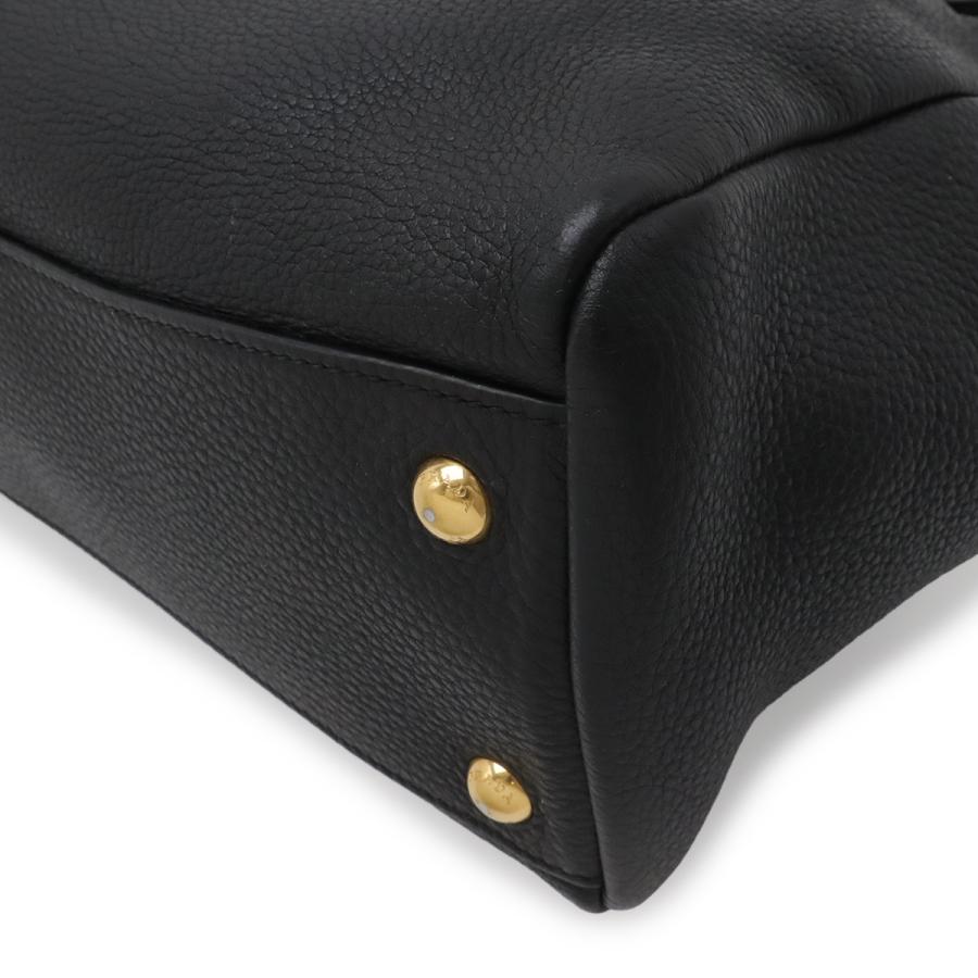 PRADA プラダ VITELLO PHENIX ハンドバッグ トートバッグ 2WAY ショルダーバッグ 斜め掛け レザー NERO ブラック 黒 ゴールド金具 1BG044 | PRADA | 02