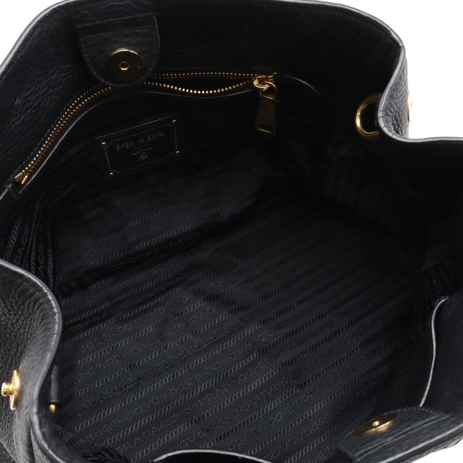 PRADA プラダ VITELLO PHENIX ハンドバッグ トートバッグ 2WAY ショルダーバッグ 斜め掛け レザー NERO ブラック 黒 ゴールド金具 1BG044 | PRADA | 05