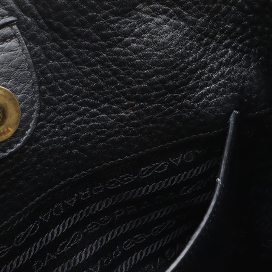 PRADA プラダ VITELLO PHENIX ハンドバッグ トートバッグ 2WAY ショルダーバッグ 斜め掛け レザー NERO ブラック 黒 ゴールド金具 1BG044 | PRADA | 07