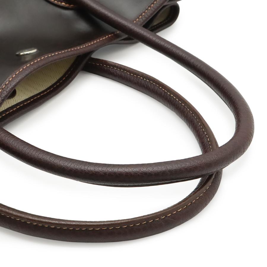 HERMES エルメス ガーデンパーティPM トートPM トートバッグ ハンドバッグ アマゾニア レザー ダークカーキ系 ダークブラウン | HERMES | 03