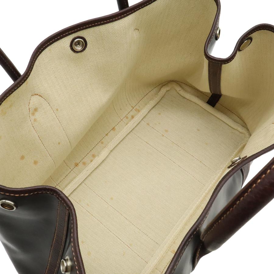 HERMES エルメス ガーデンパーティPM トートPM トートバッグ ハンドバッグ アマゾニア レザー ダークカーキ系 ダークブラウン | HERMES | 06