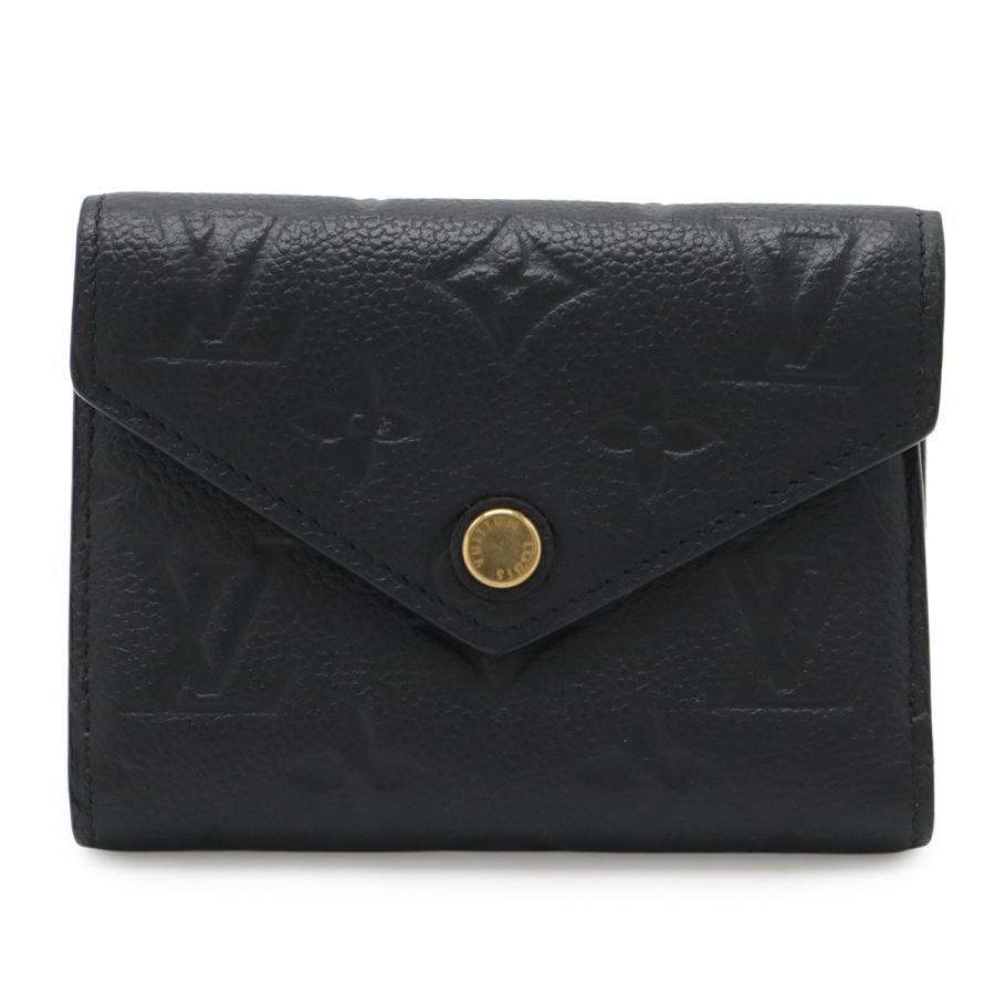 LOUIS VUITTON ルイ ヴィトン モノグラムアンプラント ポルトフォイユ ヴィクトリーヌ 3つ折財布 三つ折り財布 ノワール 黒 ブラック | LOUIS VUITTON