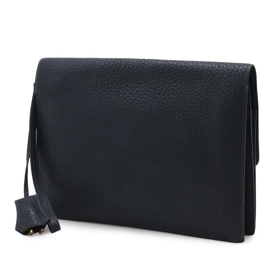 HERMES エルメス ポシェットジェット セカンドバッグ クラッチバッグ ビジネスバッグ フィヨルド レザー ネイビー 紺 ゴールド金具 | HERMES | 01