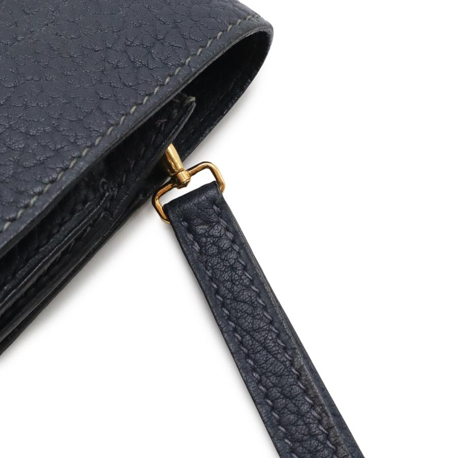 HERMES エルメス ポシェットジェット セカンドバッグ クラッチバッグ ビジネスバッグ フィヨルド レザー ネイビー 紺 ゴールド金具 | HERMES | 03