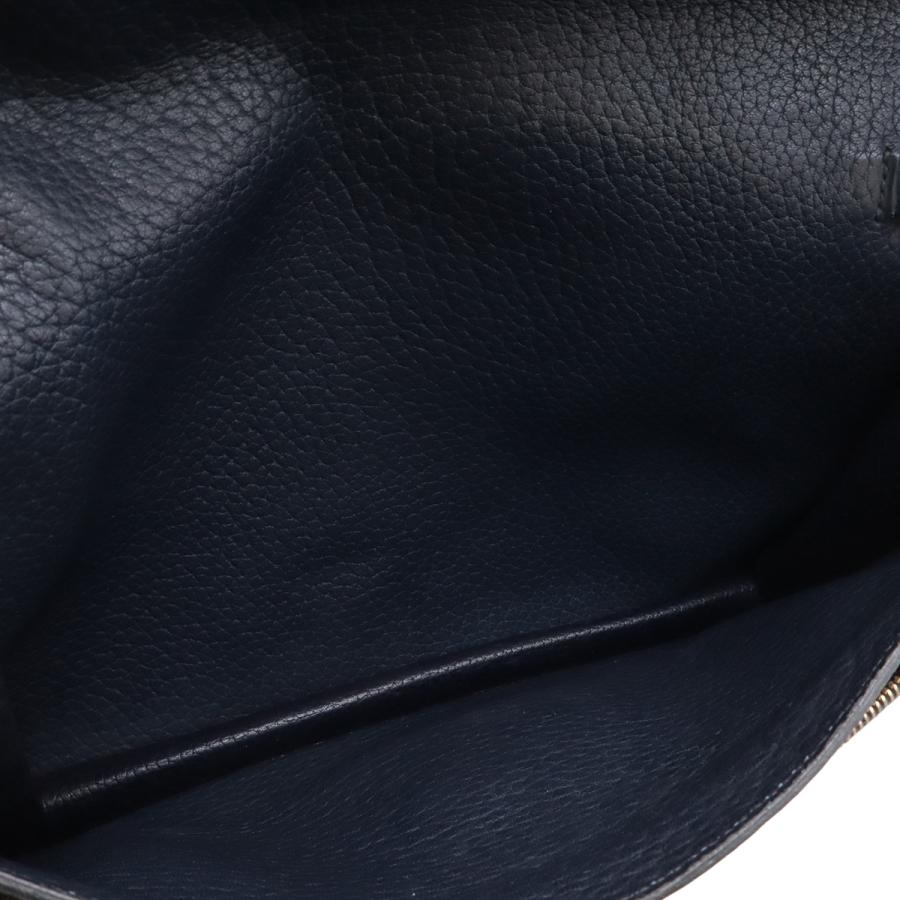 HERMES エルメス ポシェットジェット セカンドバッグ クラッチバッグ ビジネスバッグ フィヨルド レザー ネイビー 紺 ゴールド金具 | HERMES | 05
