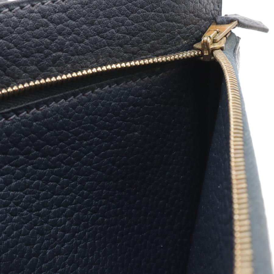 HERMES エルメス ポシェットジェット セカンドバッグ クラッチバッグ ビジネスバッグ フィヨルド レザー ネイビー 紺 ゴールド金具 | HERMES | 06