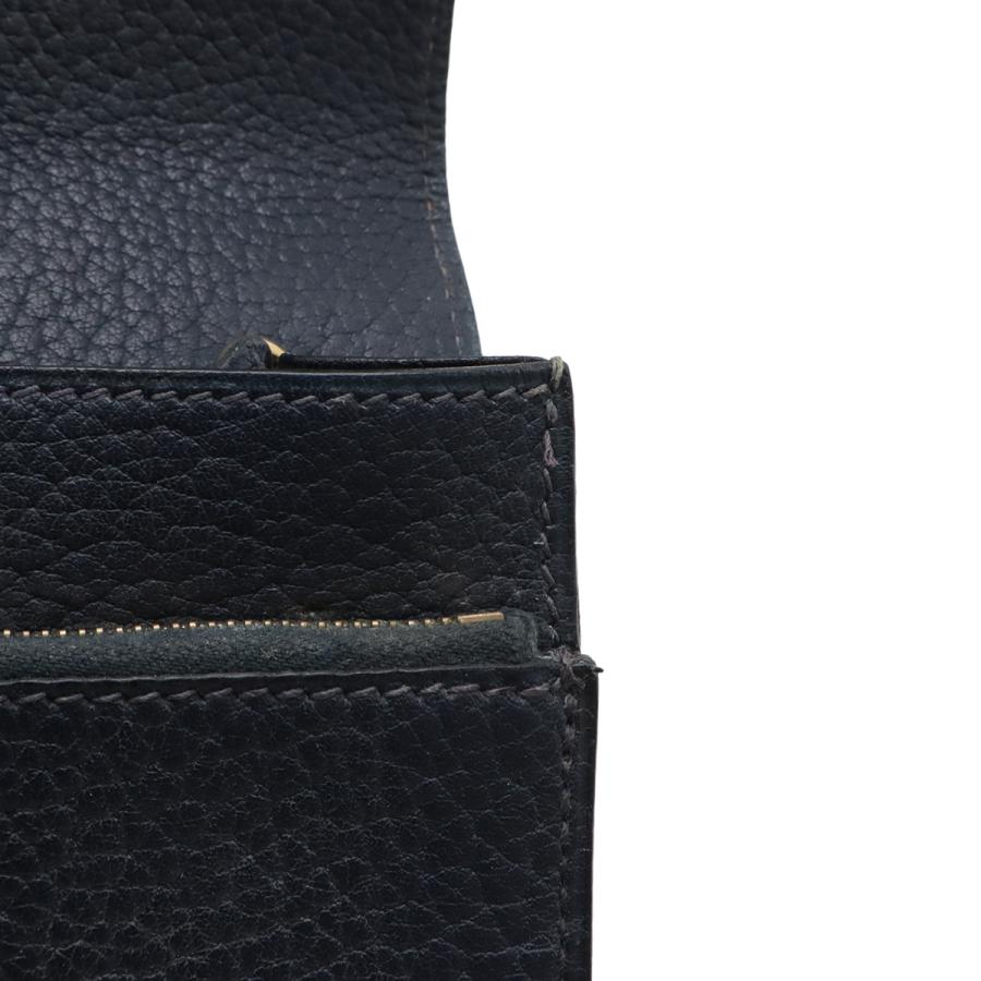 HERMES エルメス ポシェットジェット セカンドバッグ クラッチバッグ ビジネスバッグ フィヨルド レザー ネイビー 紺 ゴールド金具 | HERMES | 07