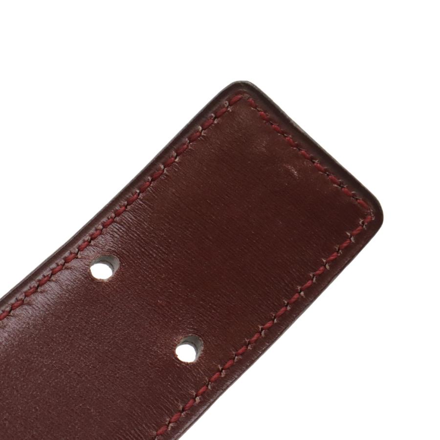 HERMES エルメス Hベルト Hバックル リバーシブル レザー ブラック 黒 ボルドー ゴールド金具 全長約97cm ○M刻印 | HERMES | 05
