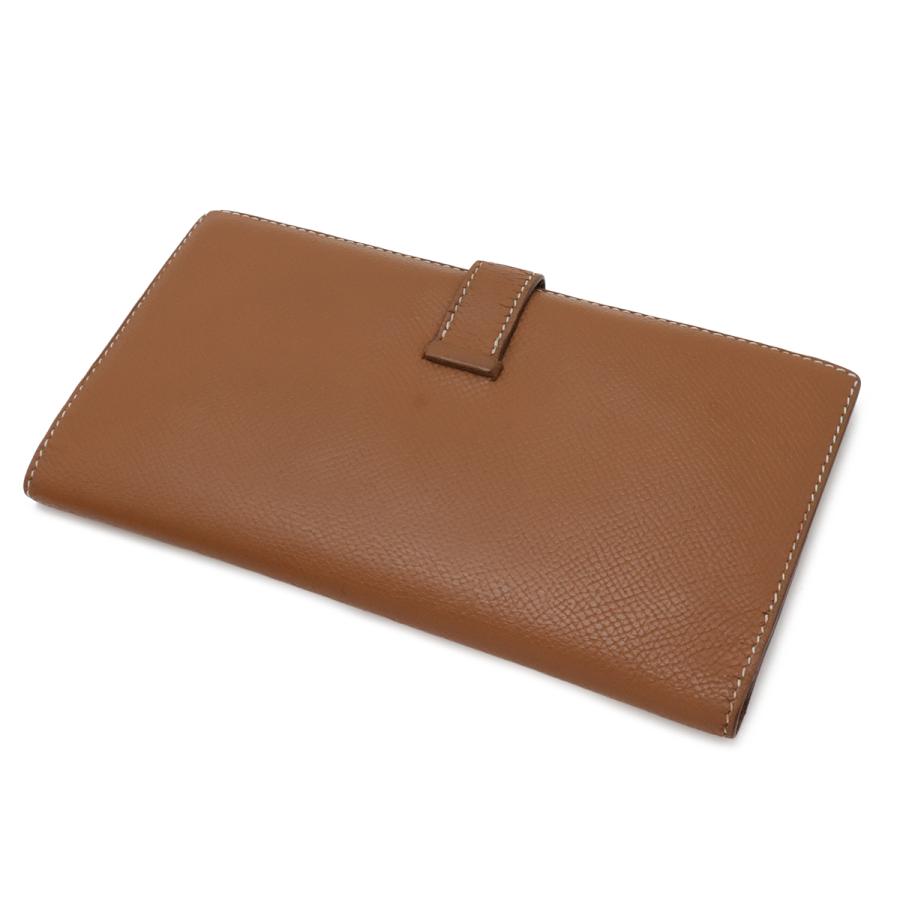 HERMES エルメス ベアン クラシック 2つ折長財布 二つ折り長財布 クシュベル レザー ゴールド ライトブラウン ゴールド金具 ○Y刻印 | HERMES | 01