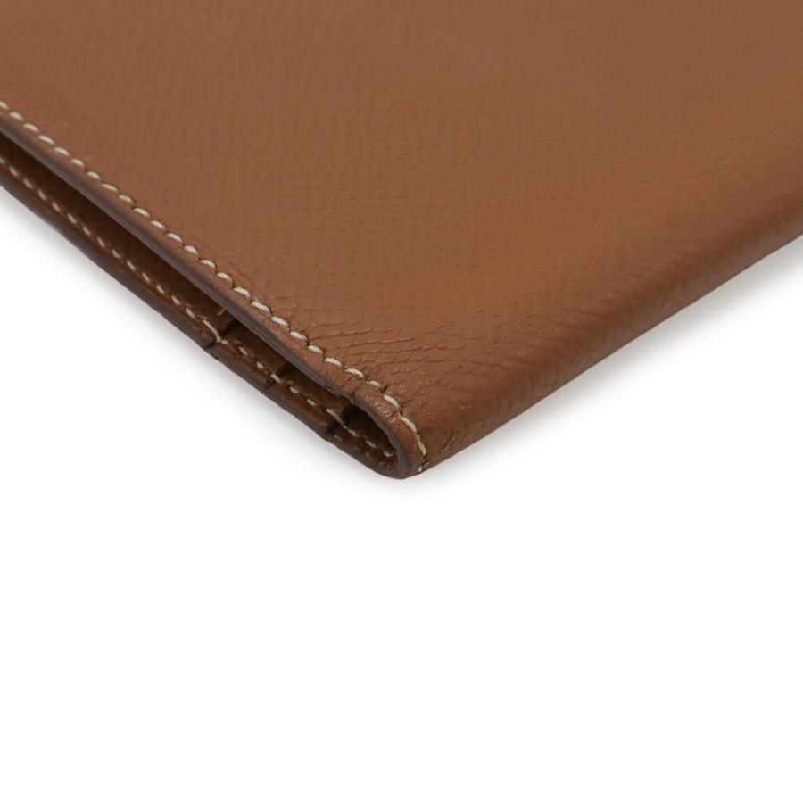 HERMES エルメス ベアン クラシック 2つ折長財布 二つ折り長財布 クシュベル レザー ゴールド ライトブラウン ゴールド金具 ○Y刻印 | HERMES | 02