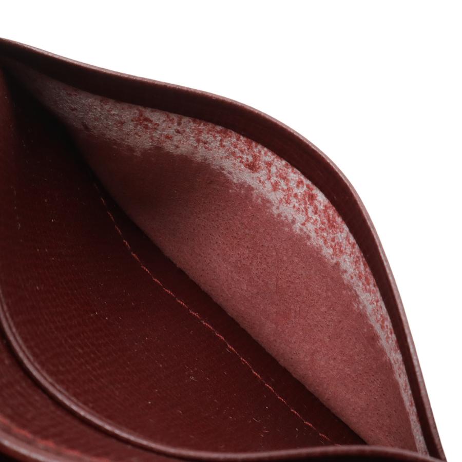 Cartier カルティエ マストライン マスト ドゥ カルティエ 2つ折札入れ 二つ折り財布 レザー ボルドー ゴールド金具 | Cartier | 06