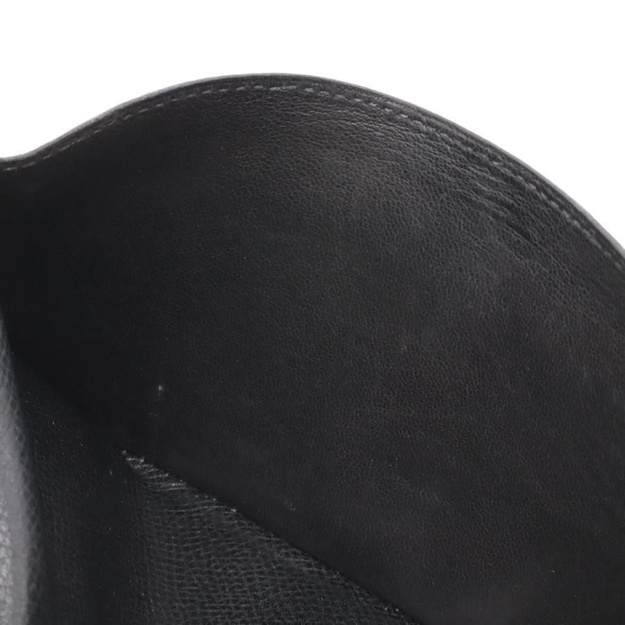 HERMES エルメス ベアン クラシック 2つ折長財布 二つ折り長財布 ヴォーエプソン レザー ブラック 黒 シルバー金具 □F刻印 | HERMES | 05