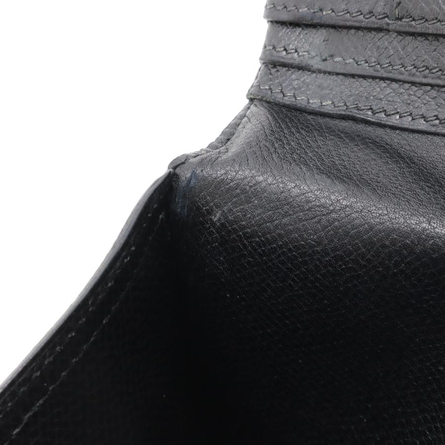 HERMES エルメス ベアン クラシック 2つ折長財布 二つ折り長財布 ヴォーエプソン レザー ブラック 黒 シルバー金具 □F刻印 | HERMES | 07