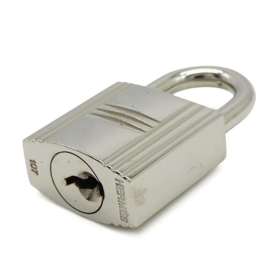 HERMES エルメス カデナ パドロック 南京錠 No.107 鍵 カギ キー付き メタル シルバー | HERMES | 03