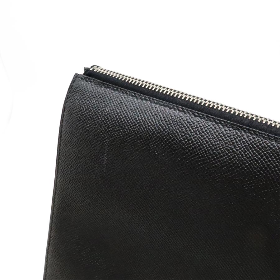 HERMES エルメス シティホール38 クラッチバッグ セカンドバッグ ヴォーエプソン ブラック 黒 シルバー金具 A刻印 | HERMES | 05