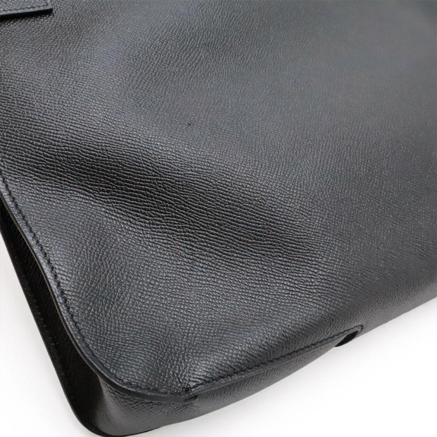 HERMES エルメス シティホール38 クラッチバッグ セカンドバッグ ヴォーエプソン ブラック 黒 シルバー金具 A刻印 | HERMES | 06