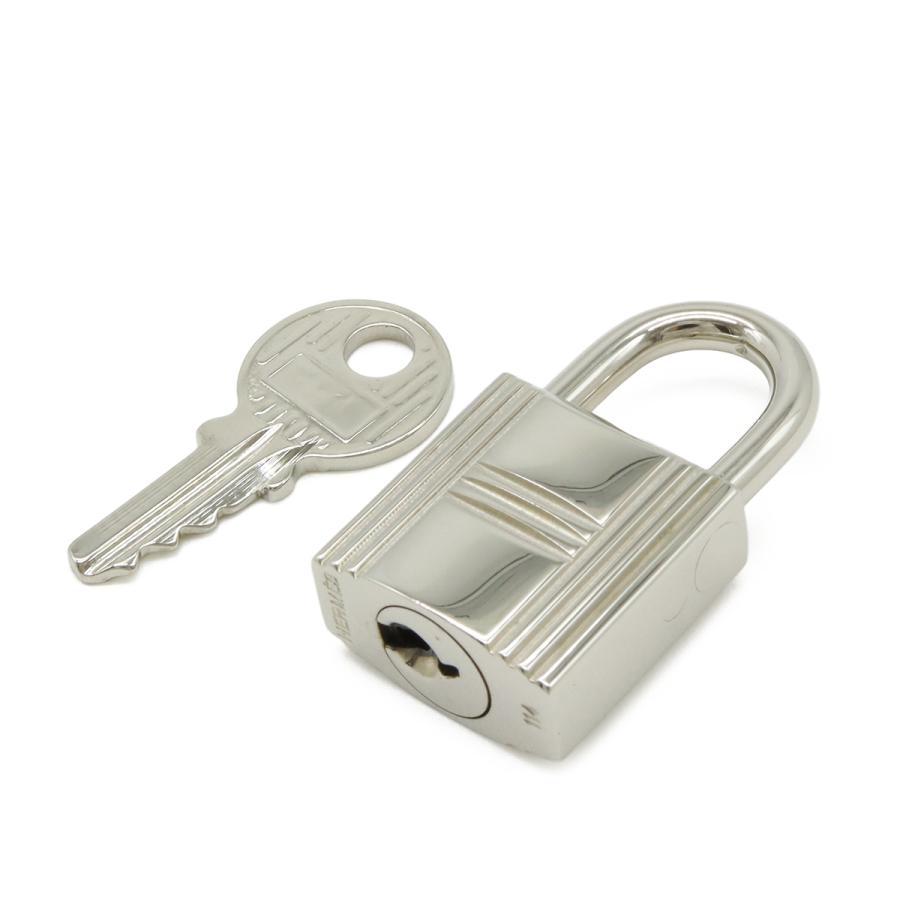 HERMES エルメス カデナ パドロック 南京錠 No.114 鍵 カギ キー付き メタル シルバー | HERMES