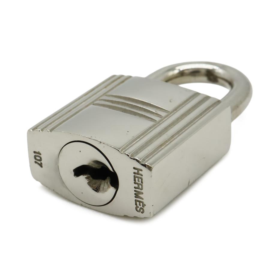 HERMES エルメス カデナ パドロック 南京錠 No.107 鍵 カギ キー付き メタル シルバー | HERMES | 03